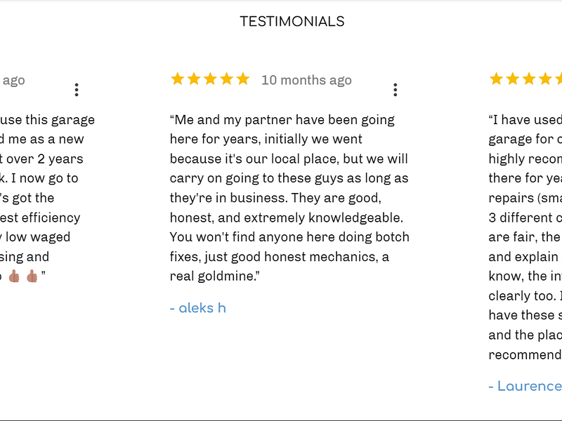 Car and Light Commercial MOT Station