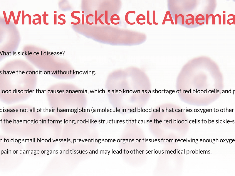 Sickle Cell Care Manchester